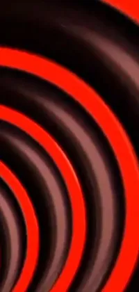 This live phone wallpaper features a striking red and black spiral that's sure to captivate you with its intricate details