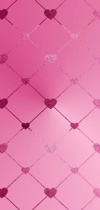 The pink heart live wallpaper adds a touch of glamour and charm to your mobile device