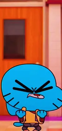 This live phone wallpaper showcases two cartoon characters from "The Amazing World of Gumball" in the style of Sifu