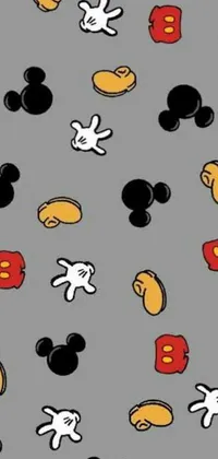 This phone live wallpaper showcases the beloved cartoon characters of Mickey Mouse and Pluto, with playful animations and colorful confetti adding to the whimsical feeling