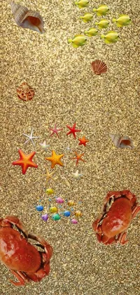 Orange Sand Amber Live Wallpaper