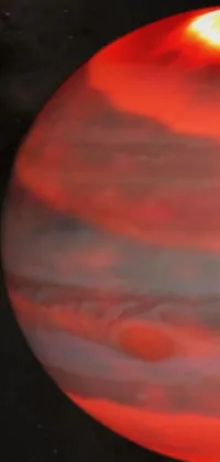 Experience the awe-inspiring cosmos with this Phone Live Wallpaper that depicts a close-up of a planet amidst stars