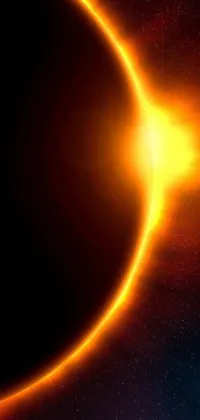 This incredible phone live wallpaper offers a stunning display of space and light