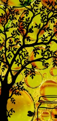Orange Tree Drawing Live Wallpaper