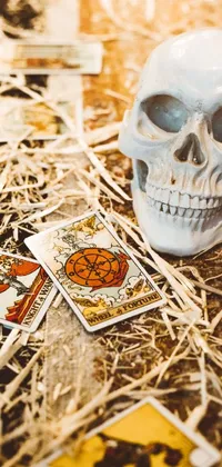 Orange Wood Bone Live Wallpaper