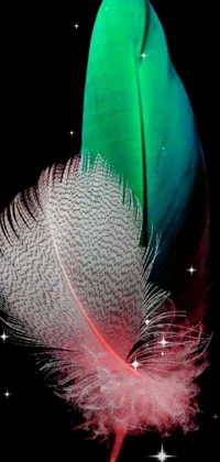 Organism Feather Pink Live Wallpaper