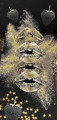 Organism Gold Art Live Wallpaper