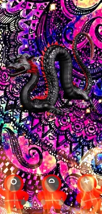 Organism Purple Art Live Wallpaper