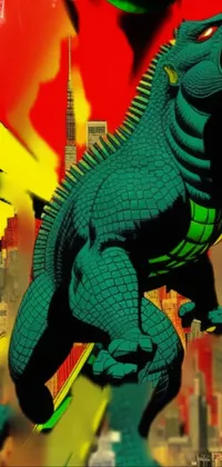 This phone live wallpaper brings the legendary Godzilla to life in spectacular fashion