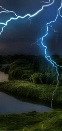 Outdoor Lightning Storm Live Wallpaper