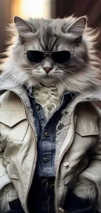Outerwear Cat Vision Care Live Wallpaper