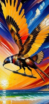 Paint Bird Feather Live Wallpaper