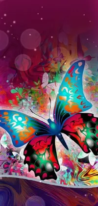 Painting Art Butterfly Live Wallpaper