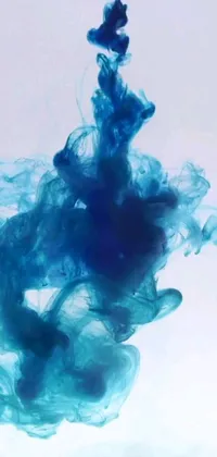This visually striking phone live wallpaper features a close-up of a stunning blue substance in water captured in high resolution
