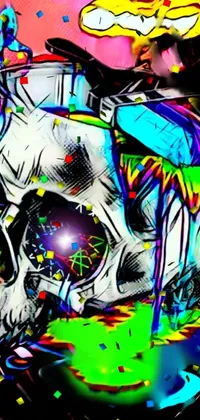 Experience the mesmerizing world of psychedelic art with this stunning phone live wallpaper