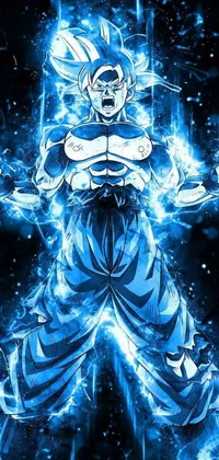This phone live wallpaper features the character Gohan from the anime series Dragon Ball