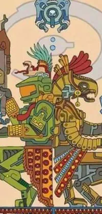 Bring ancient Aztec tradition and warrior culture to your mobile device with this stunning live wallpaper