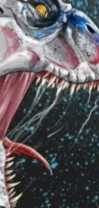 Transform your phone screen with this highly detailed live wallpaper of a dinosaur