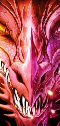 Ignite your phone screen with the fierce Dragon Face Live Wallpaper
