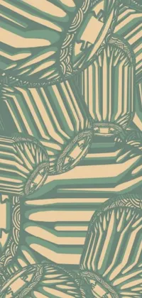 This live wallpaper features digital zebras standing together in front of a hypnotic, abstract background
