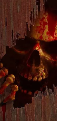 Painting Dark Skull Live Wallpaper