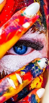 Painting Eyes Colorful Live Wallpaper