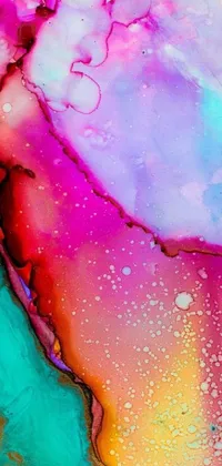 Get lost in a vibrant world of color with this abstract phone live wallpaper