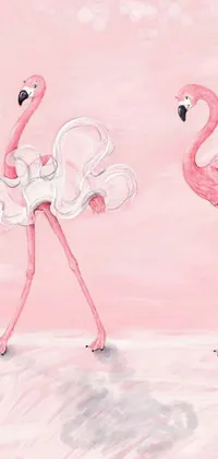 Painting Pink Mammal Live Wallpaper