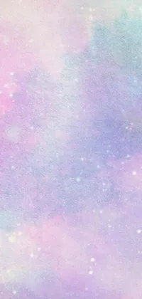 This live wallpaper features a beautiful painting of a bird flying through a starry sky with a stunning pink and blue background