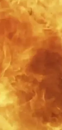 This mesmerizing phone live wallpaper displays a close up of a blazing fire captured in stunning detail, featuring vivid colors and intricate patterns