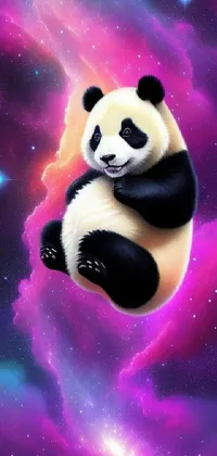 Panda Light Plant Live Wallpaper