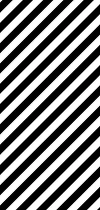 This phone live wallpaper features a mesmerizing high-resolution black and white diagonal pattern