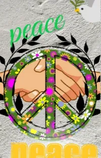 Peace Symbols Font Triangle Live Wallpaper