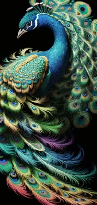 Peafowl Bird Vertebrate Live Wallpaper