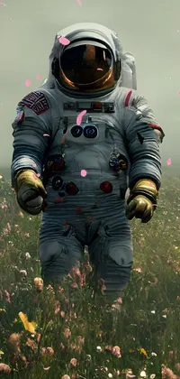 People In Nature Plant Astronaut Live Wallpaper