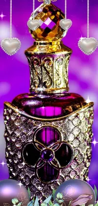 Perfume Purple Lighting Live Wallpaper