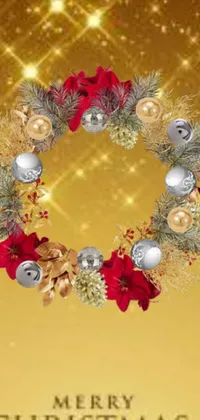 Give your phone a festive touch this holiday season with this Christmas wreath live wallpaper