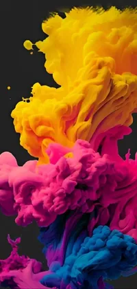 Add a splash of color to your phone with our stunning synchromism-inspired live wallpaper