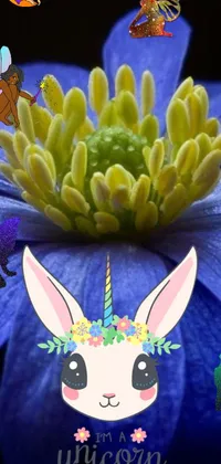 This phone live wallpaper features a stunning close-up of a vibrant flower which is home to tiny animals like butterflies, ladybugs, bees and other insects