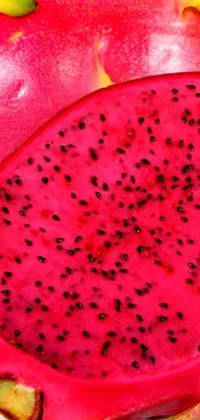 Enjoy the exotic beauty of a dragon fruit with this phone live wallpaper