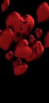 Petal Magenta Heart Live Wallpaper