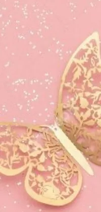 Petal Pink Gold Live Wallpaper