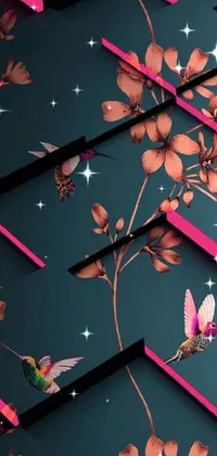 Petal Pink Leaf Live Wallpaper