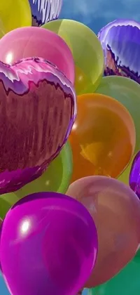 Bring your phone to life with this colorful and whimsical live wallpaper