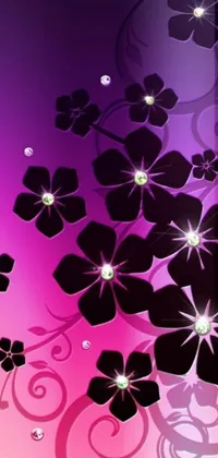This phone live wallpaper boasts a striking purple and black color scheme that will elevate your phone's look