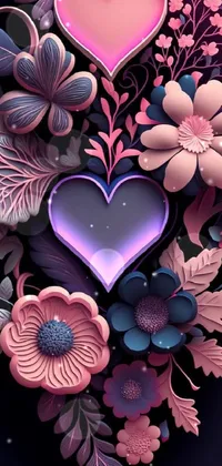Petal Purple Botany Live Wallpaper