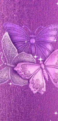Petal Purple Leaf Live Wallpaper