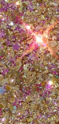 Get lost in the glittery magic of this stunning phone live wallpaper