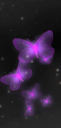 Petal Purple Sky Live Wallpaper