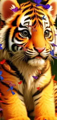 Photograph Bengal Tiger Vertebrate Live Wallpaper